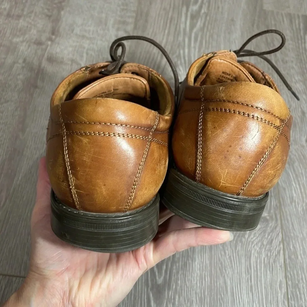 Florsheim Finance Cap Toe Oxfords Cognac 10D
